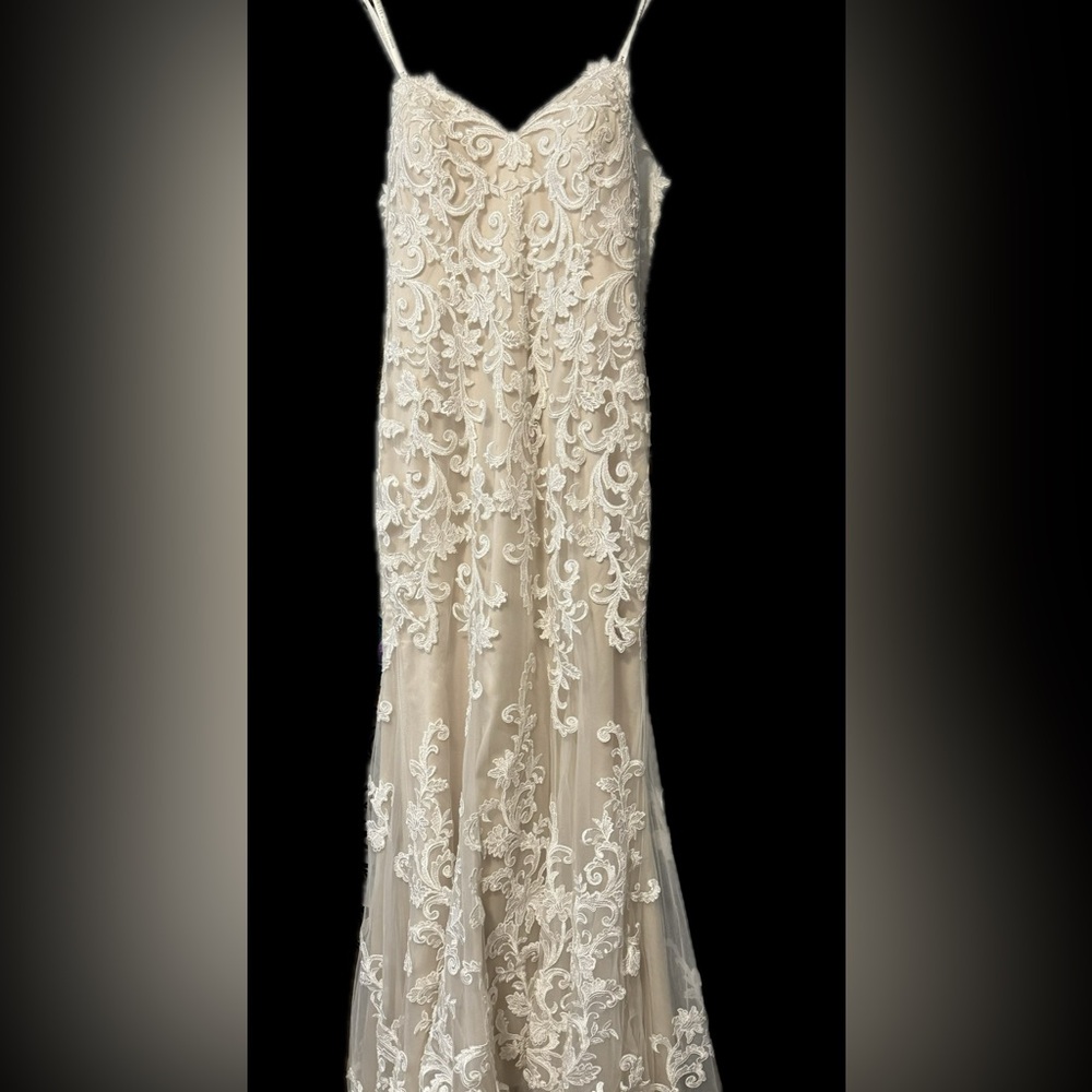 Morilee ivory/nude Kassia dress style 8203, size 16 NWT